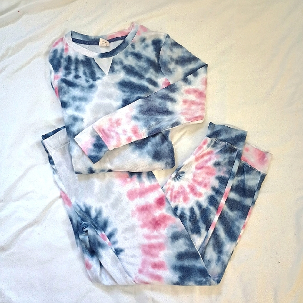 Women's Tie Dye Matching Pajama Set Size Small